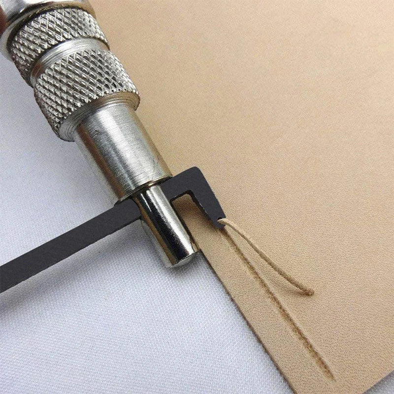 Adjustable Leather Edge Stitching Groover Leathercraft Tool Digging Sharp Knife Groover Kit Leather Craft Shovel Device