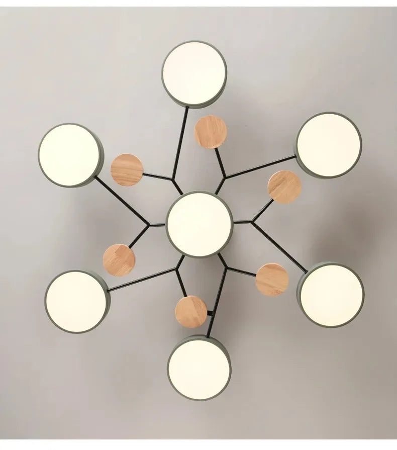 Modern Log Light Indoor Lighting Home Decorative Light LED Pendant Light Bedroom Ceiling Light Kitchen Ceiling Pendant Light