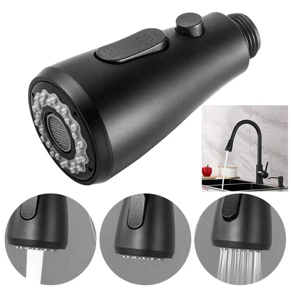 Kitchen Pull Out Faucet Sprayer Nozzle ABS Durable Water Saving Bathroom Basin Sink Shower Spray Head Multifunction Pull Head