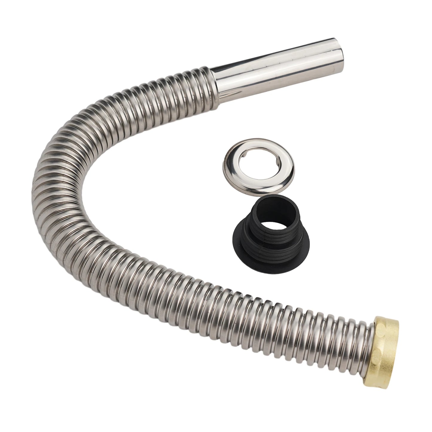 40/60cm Stainless Steel Bathroom Kitchen Sink Siphon Waste Drain Flexible Pipe Hose Home Retractable Drainage Tube