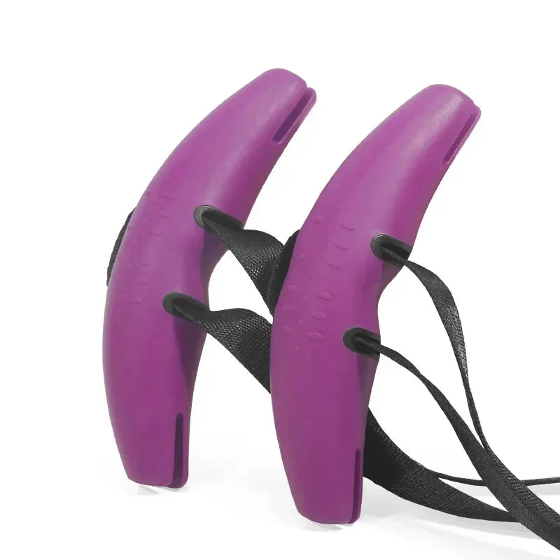 1PC Bull horn fitness handle pull rod rubber heavy-duty cable machine handle fitness equipment accessories