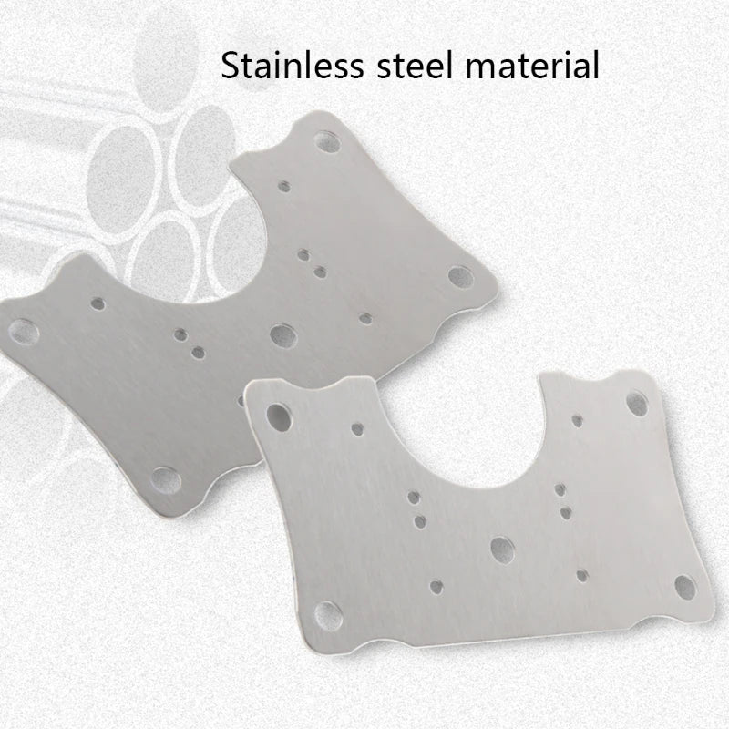 4 Pcs Cabinet Hinge Repair Plate Kit for Protecting Wooden Kitchen Cabinet Door Hinge Repair Plate Furniture Window Drawer Repai
