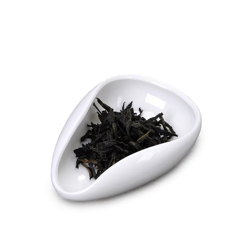 Coffee Bean Measuring Cup Ceramic Weighing Tray Coffee Powder Dosage Tray Suitable for Home Cafe Simple Coffee Tray Accessories