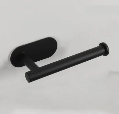 1pc Stainless Steel Paper Towel Holder No Punch Wall Mount Paper Roll Shelving Toilet Home Bathroom Kitchen Organizer