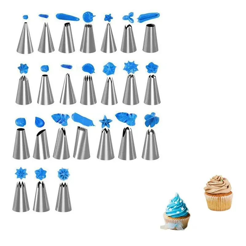 8PC/14PC Stainless Steel Flower Mouth Candy Kitchen Baking Cake Decoration Frosting Piping Cream Nozzle Tip