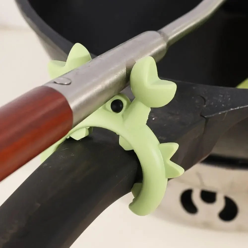2/1Pcs Silicone Spatula Rack Small Crab Anti Scalding Overflow Pot Clip Spoon Holder Clip Universal Shovel Rack Kitchen Gadgets