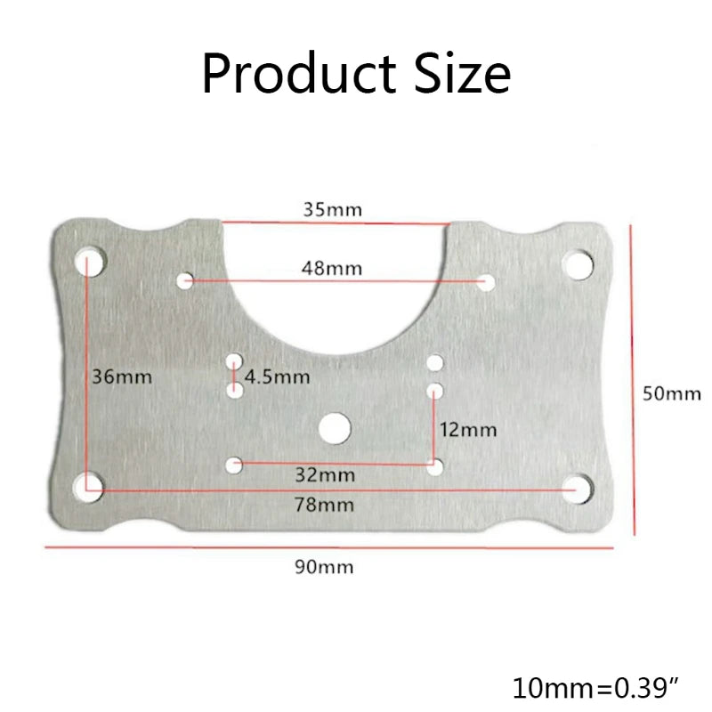 4 Pcs Cabinet Hinge Repair Plate Kit for Protecting Wooden Kitchen Cabinet Door Hinge Repair Plate Furniture Window Drawer Repai