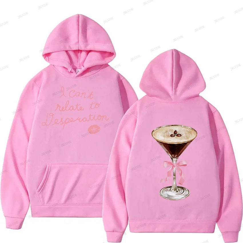 Sabrina Carpenter Can't Relate Espresso 2024 New Hoodie Men Women Retro Aesthetic Fashion Oversized Sweatshirt Pullover Hooded