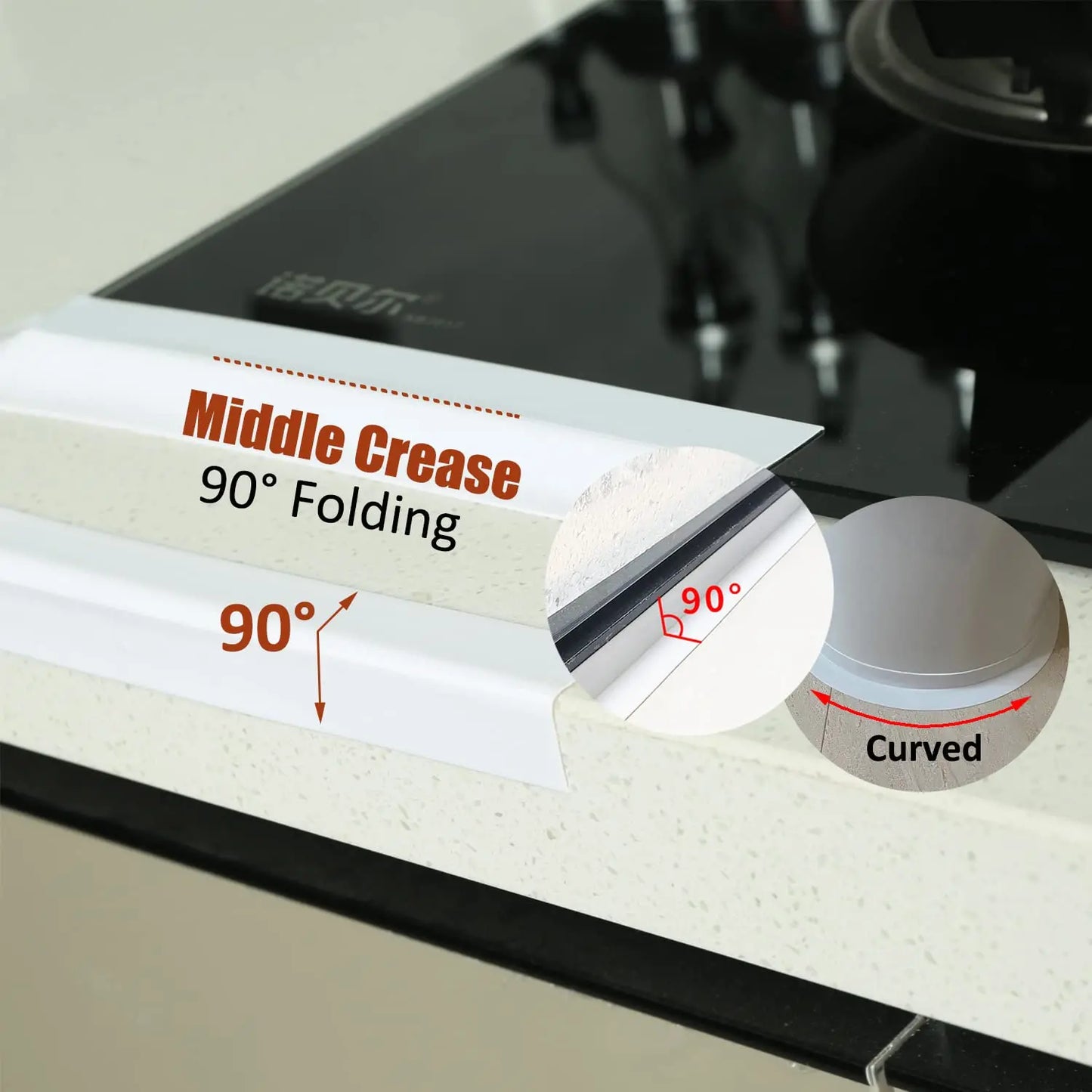 PVC Waterproof Sealing Tape Bathroom Toilet Caulk Tape Kitchen Sink Countertop Mildew Fouling Proof Sealer Self Adhesive Strip