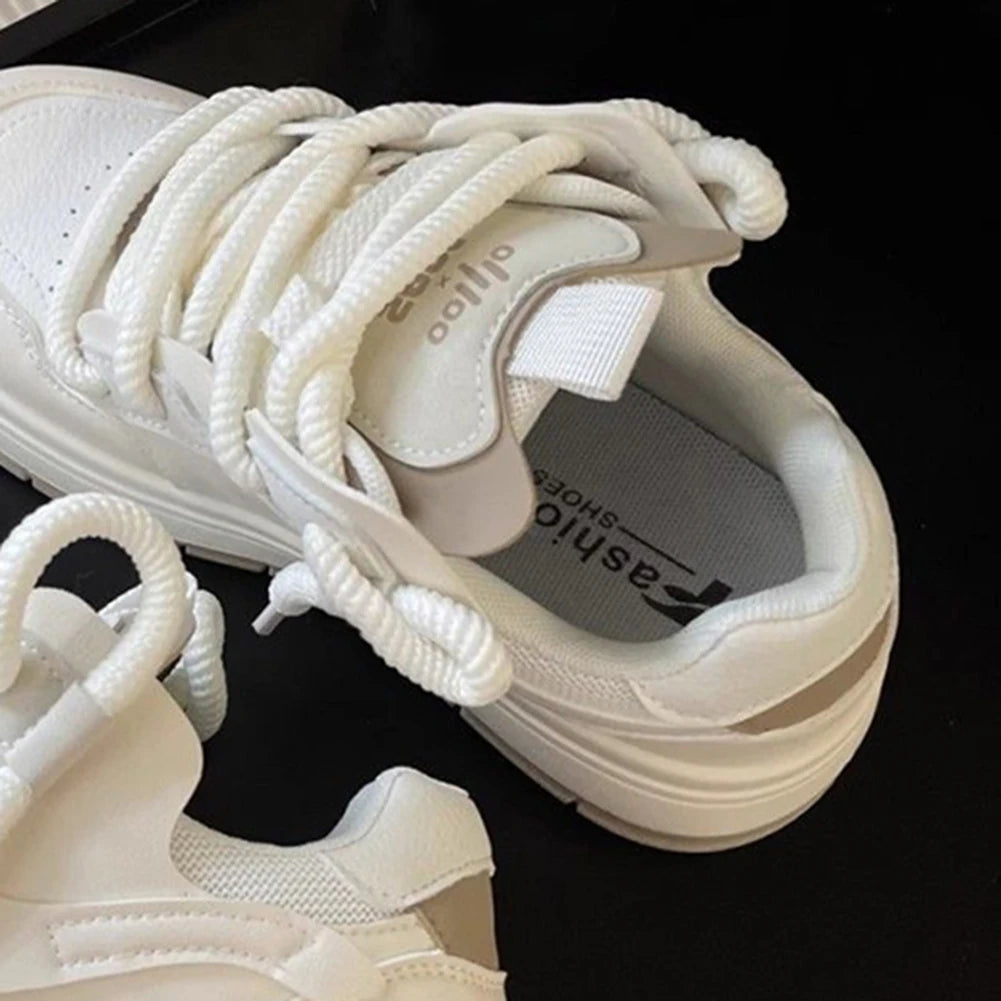 Star Walking Sneakers Casual Sport Shoes Thick Sole Comfortable Running Shoes Non-Slip Aesthetic Tennis Shoes for Outdoor Sports