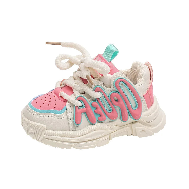 Children's Sneakers Autumn Spring Boys Breathable Sport Shoes Girls Non-slip Casual Running Sneakers Toddler First Walking Shoes