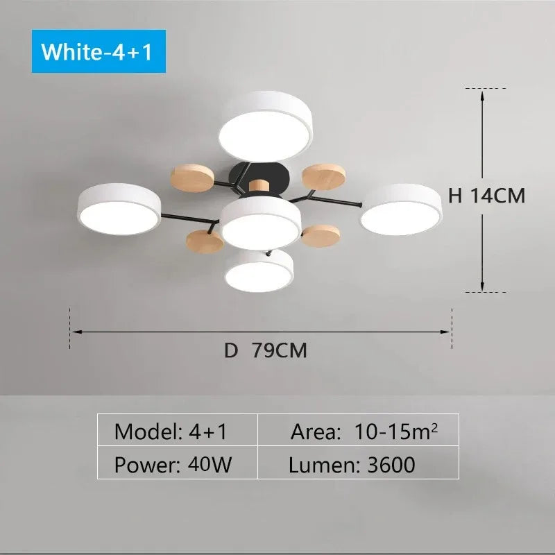Modern Log Light Indoor Lighting Home Decorative Light LED Pendant Light Bedroom Ceiling Light Kitchen Ceiling Pendant Light