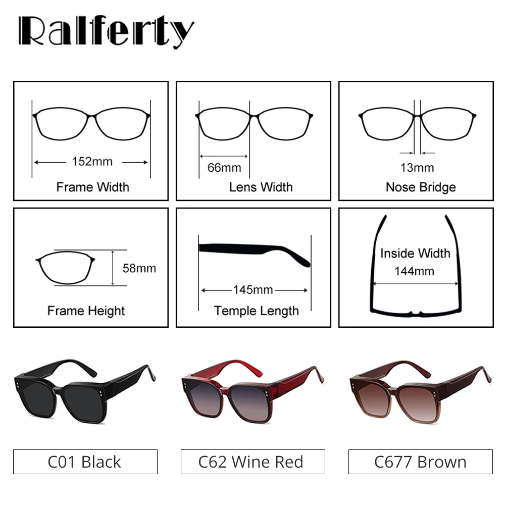Ralferty Designer Oversized Overlay Sunglasses Women Man Polarized Sun Glasses High Quality Over Glasses Sunglasses gafas de sol