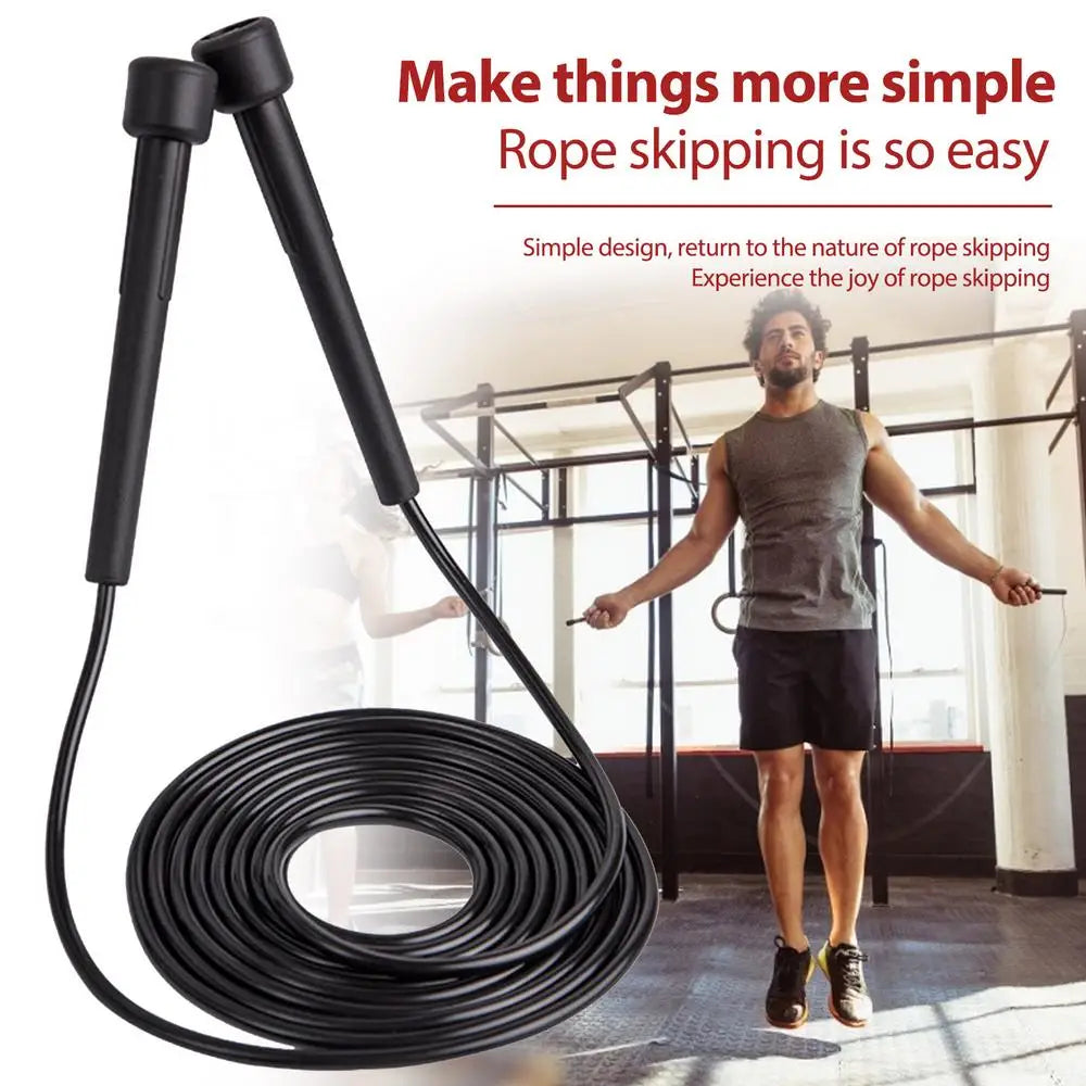 Speed Jump Rope Professional Men Women Gym PVC Jumping Skipping Rope Adjustable Fitness Equipment Muscle Boxing Training