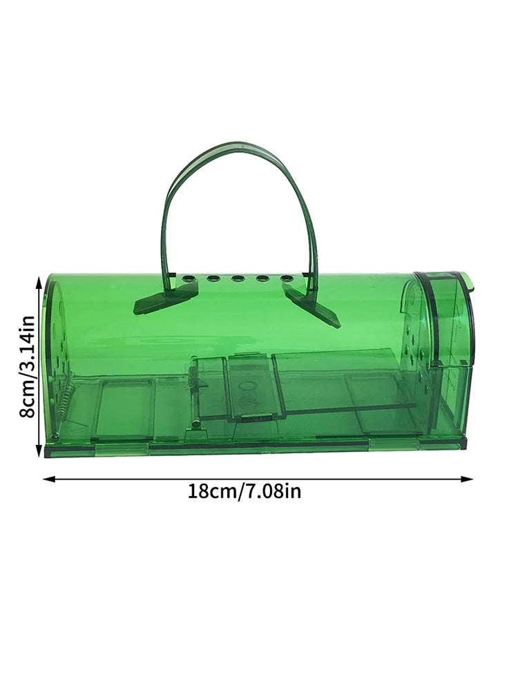 2PCS Plastic Mousetrap Bedroom Kitchen Warehouse Mousetrap With Handle Easily Catch Rats High Sensitive Pedal Trap