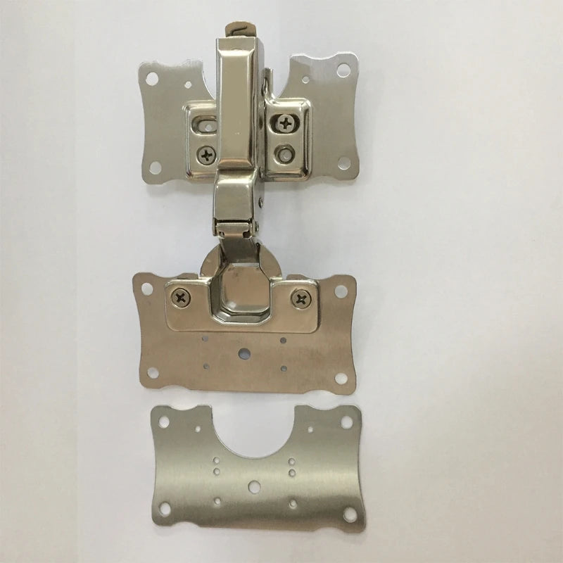4 Pcs Cabinet Hinge Repair Plate Kit for Protecting Wooden Kitchen Cabinet Door Hinge Repair Plate Furniture Window Drawer Repai