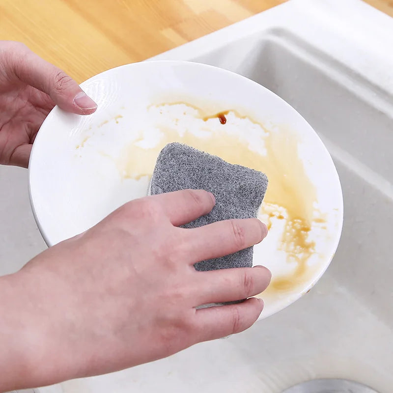 5Pcs Double-sided Cleaning Spongs Household Scouring Pad Kitchen Wipe Dishwashing Sponge Cloth Dish Cleaning Towels Accessories
