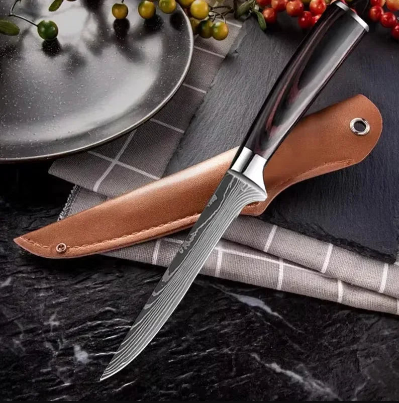 Handmade Forged Boning Knife Professional Damascus Chef Knives Cooking Butcher Knife Meat Fish Cutting Knife Kitchen Accessories