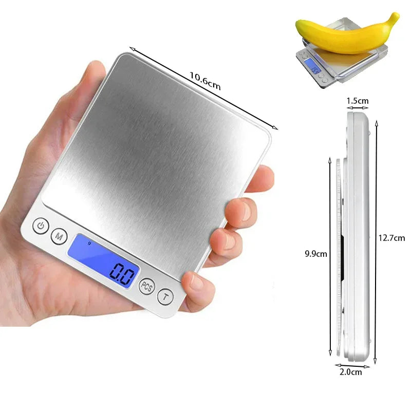 0.01g LCD Digital Jewelry Scale Smart Precision Electronic Pocket Portable Kitchen Food Scales Gram Weight Balance