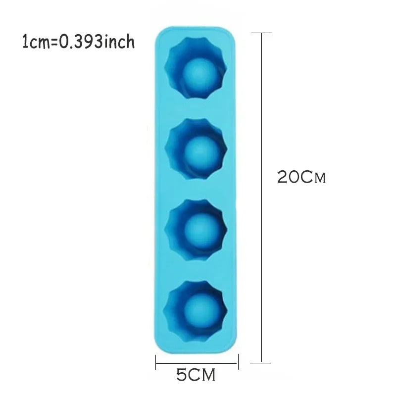 Ice Cube Tray Mold Summer Drinking Tool Mold Makes Shot Glasses Ice Mould Ice Tray Silicone Popsicle Mold Kitchen Gadget