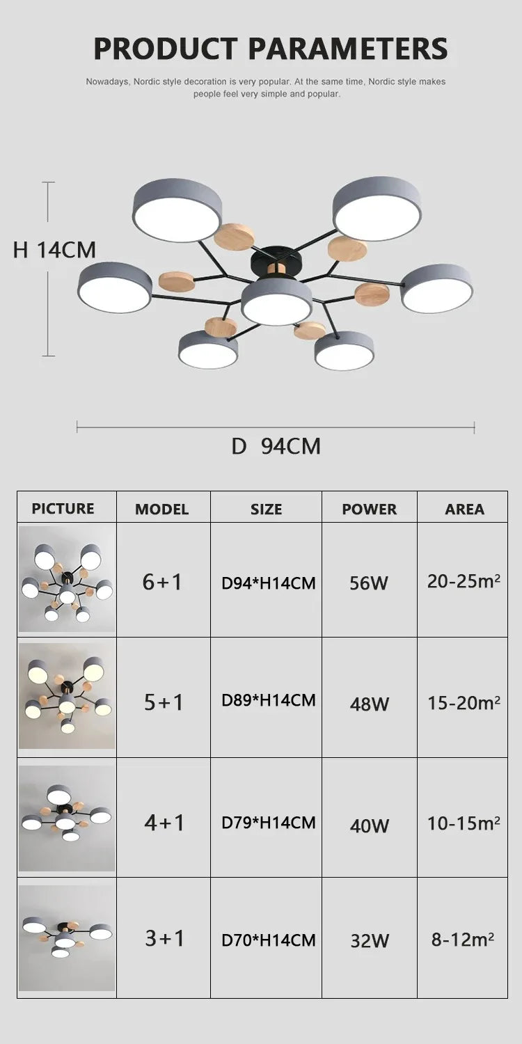 Modern Log Light Indoor Lighting Home Decorative Light LED Pendant Light Bedroom Ceiling Light Kitchen Ceiling Pendant Light