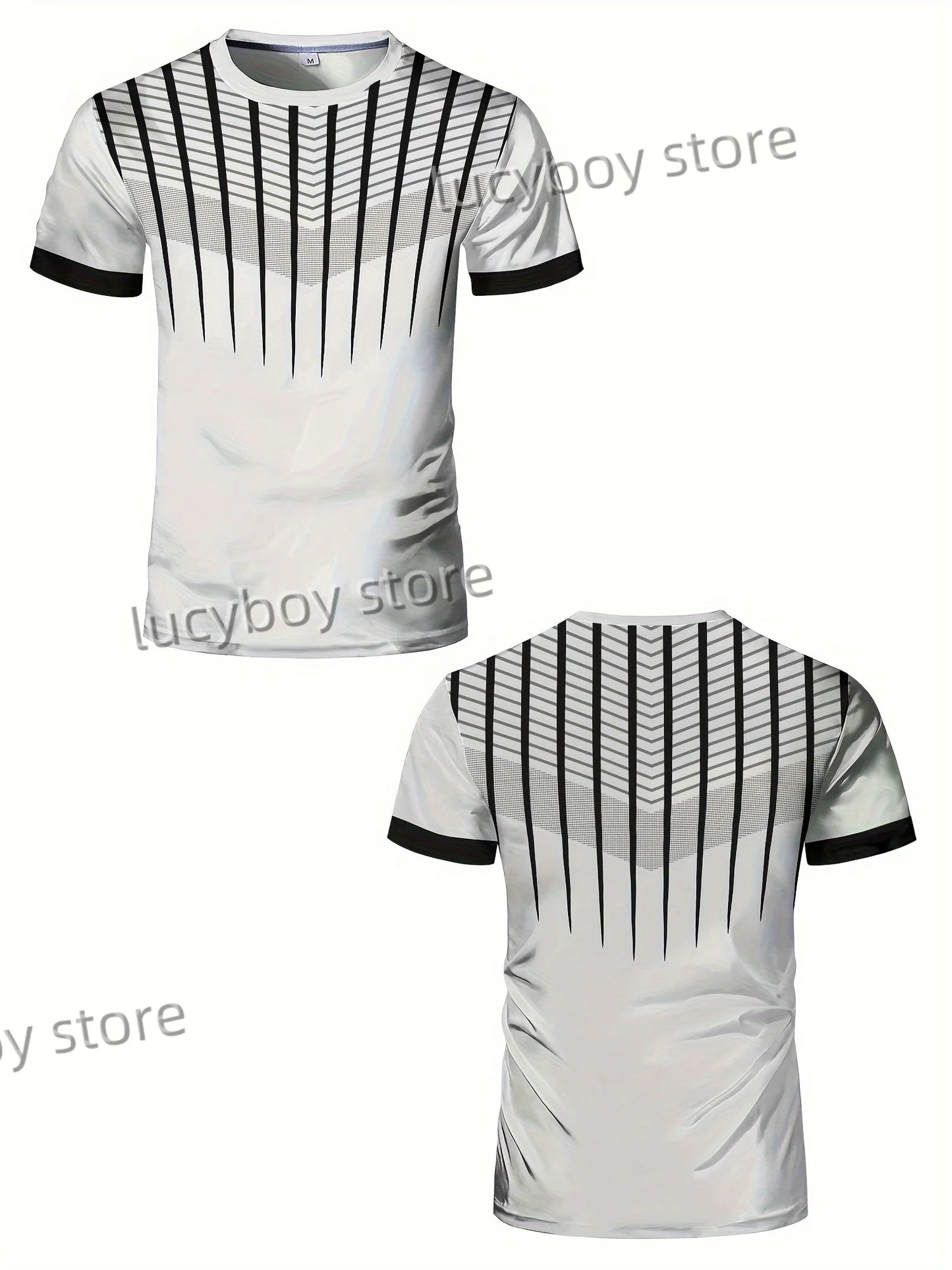 Mens Sports Stripe T Shirt Muscle Training Tees Short Sleeve Tees Quick Drying Running Sportwear Men Oversized Tops Men Clothing