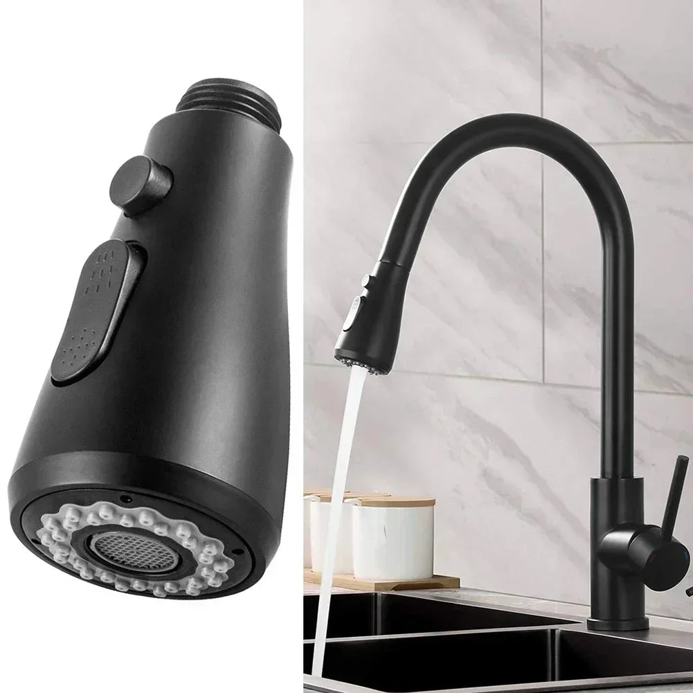 Kitchen Pull Out Faucet Sprayer Nozzle ABS Durable Water Saving Bathroom Basin Sink Shower Spray Head Multifunction Pull Head