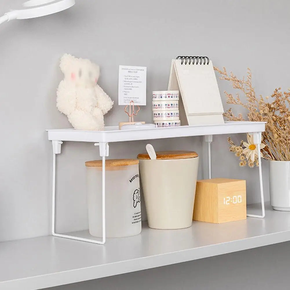 Kitchen Cupboard Organizer Shelf Space Saving Cabinet Foldable Storage Rack Spice Jars Spice Rack Bathroom Kitchen Accessories