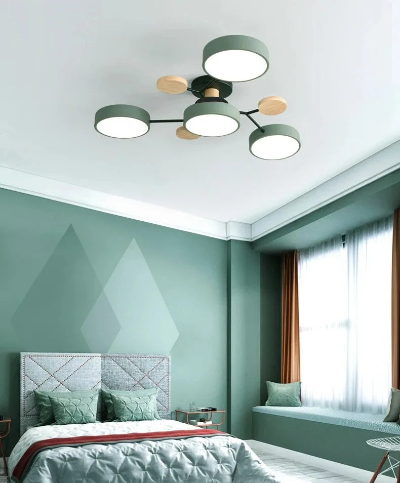 Modern Log Light Indoor Lighting Home Decorative Light LED Pendant Light Bedroom Ceiling Light Kitchen Ceiling Pendant Light