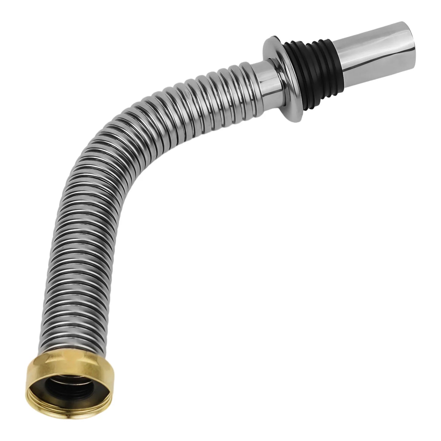 40/60cm Stainless Steel Bathroom Kitchen Sink Siphon Waste Drain Flexible Pipe Hose Home Retractable Drainage Tube