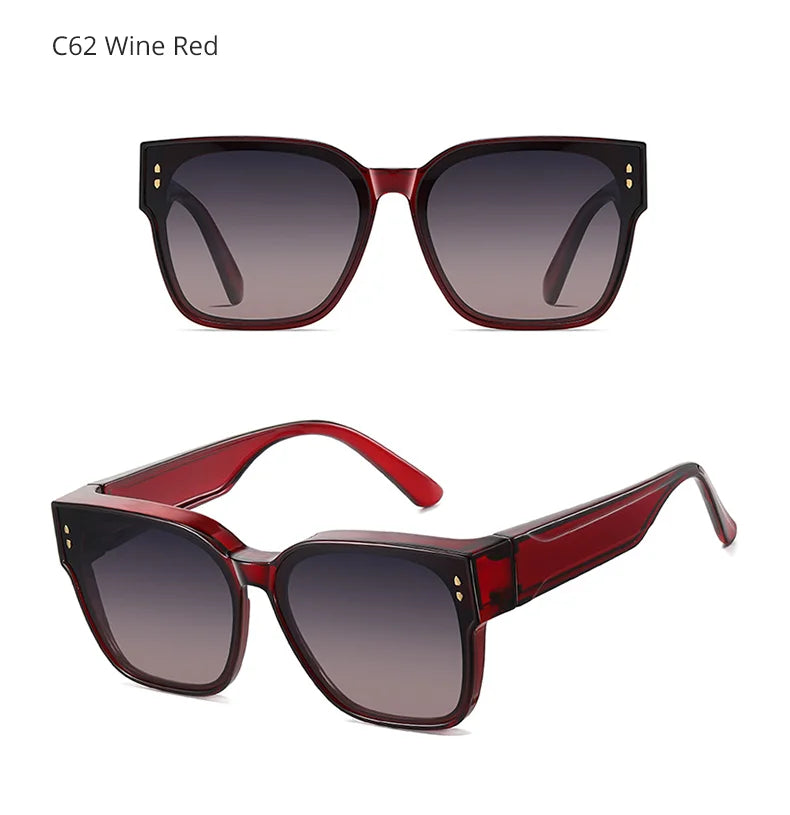 Ralferty Designer Oversized Overlay Sunglasses Women Man Polarized Sun Glasses High Quality Over Glasses Sunglasses gafas de sol