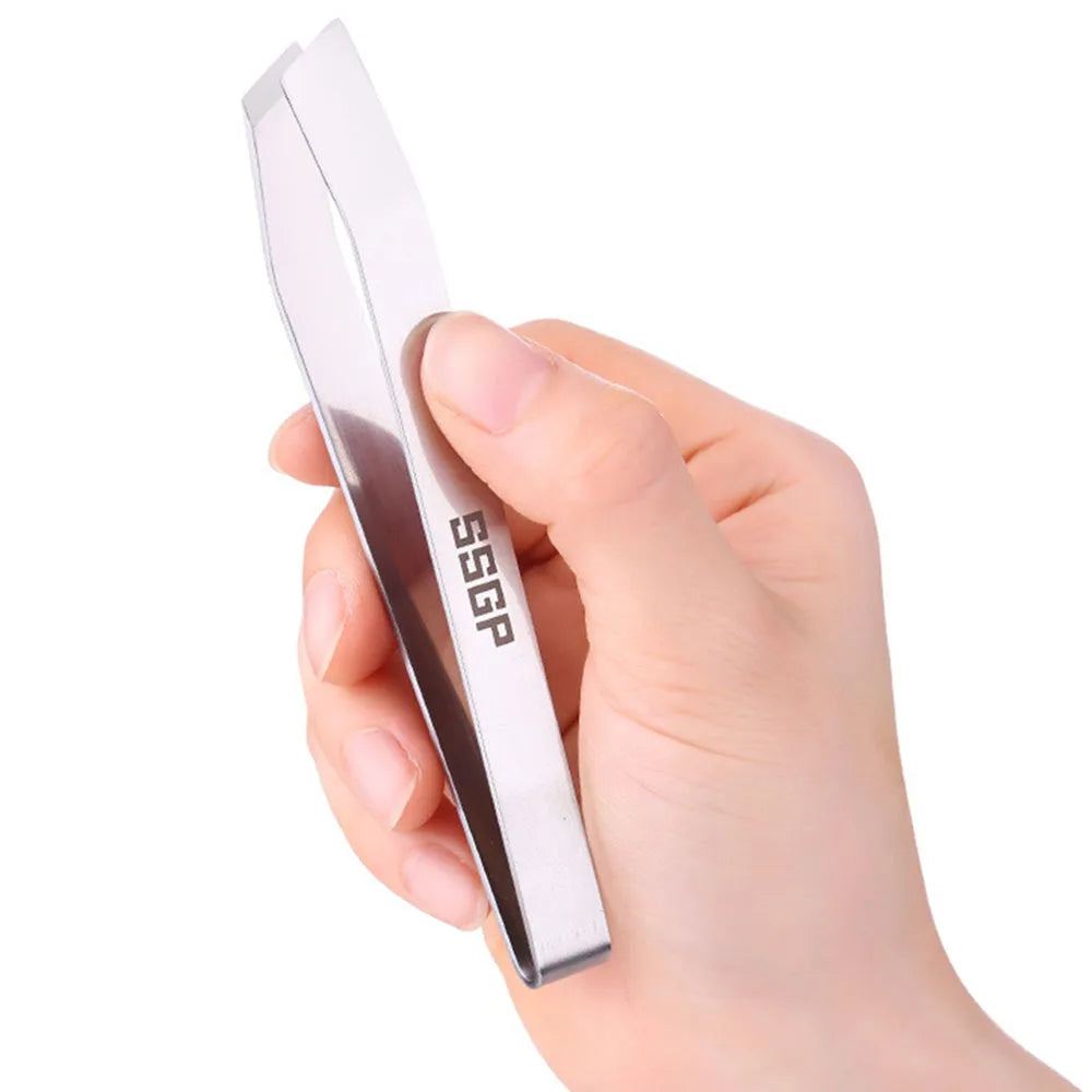 Pig Fur Hair Pliers Fish Meat Bone Clip 304 Stainless Steel Flat Mouth Tweezers Feather Removal Household Kitchen Cooking Gadget