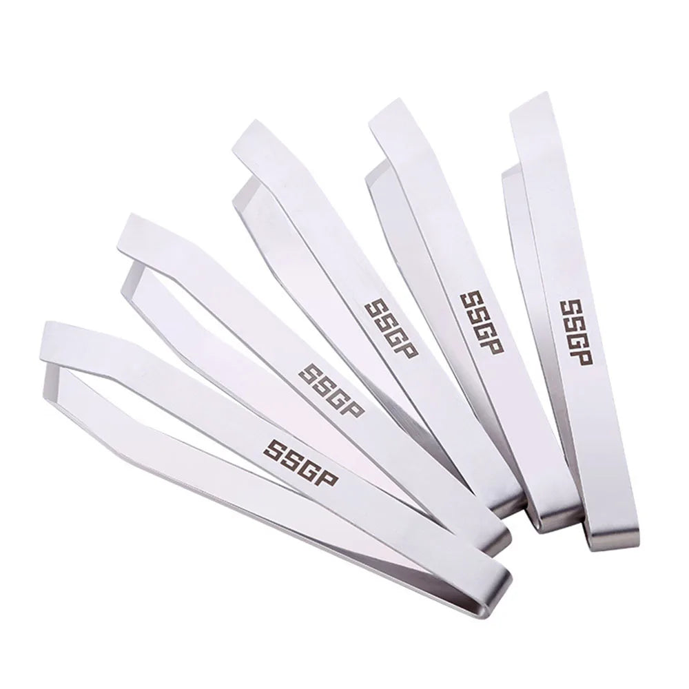 Pig Fur Hair Pliers Fish Meat Bone Clip 304 Stainless Steel Flat Mouth Tweezers Feather Removal Household Kitchen Cooking Gadget
