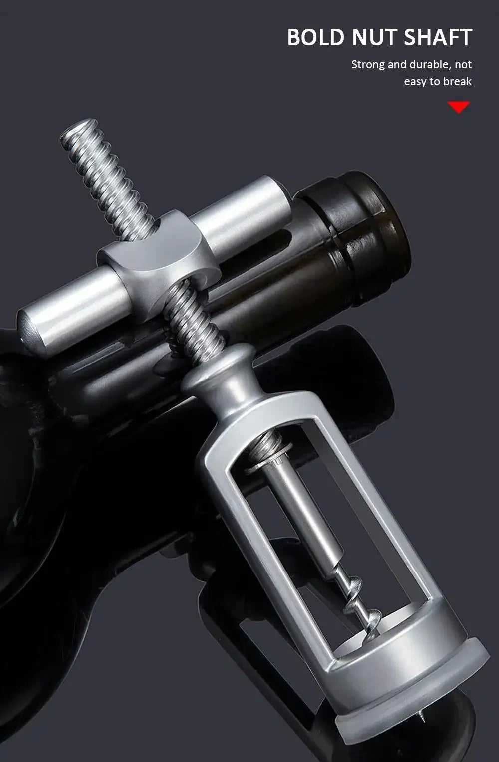 Portable Metal Red Wine Opener Zinc Alloy Corkscrew Cork Puller Remover Champagne Opener Wine Opener Kitchen Tools