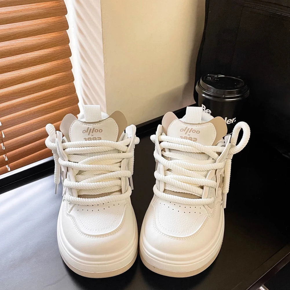Star Walking Sneakers Casual Sport Shoes Thick Sole Comfortable Running Shoes Non-Slip Aesthetic Tennis Shoes for Outdoor Sports