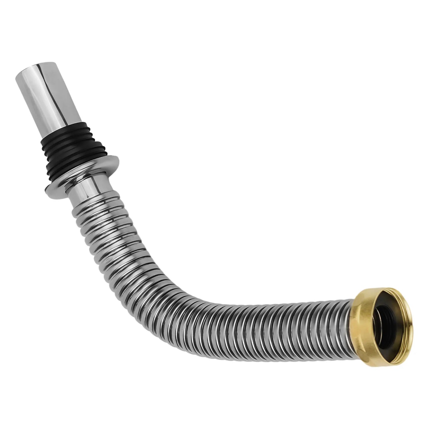 40/60cm Stainless Steel Bathroom Kitchen Sink Siphon Waste Drain Flexible Pipe Hose Home Retractable Drainage Tube