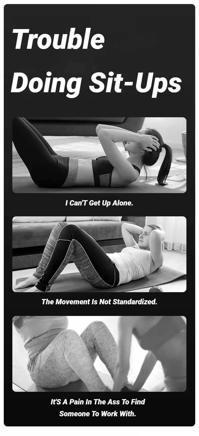 Abdominal Sit Up Equipment Suction Cups Ankle Support Workout Fitness Adjustable Sports Physical Exercise Aids Home Indoor