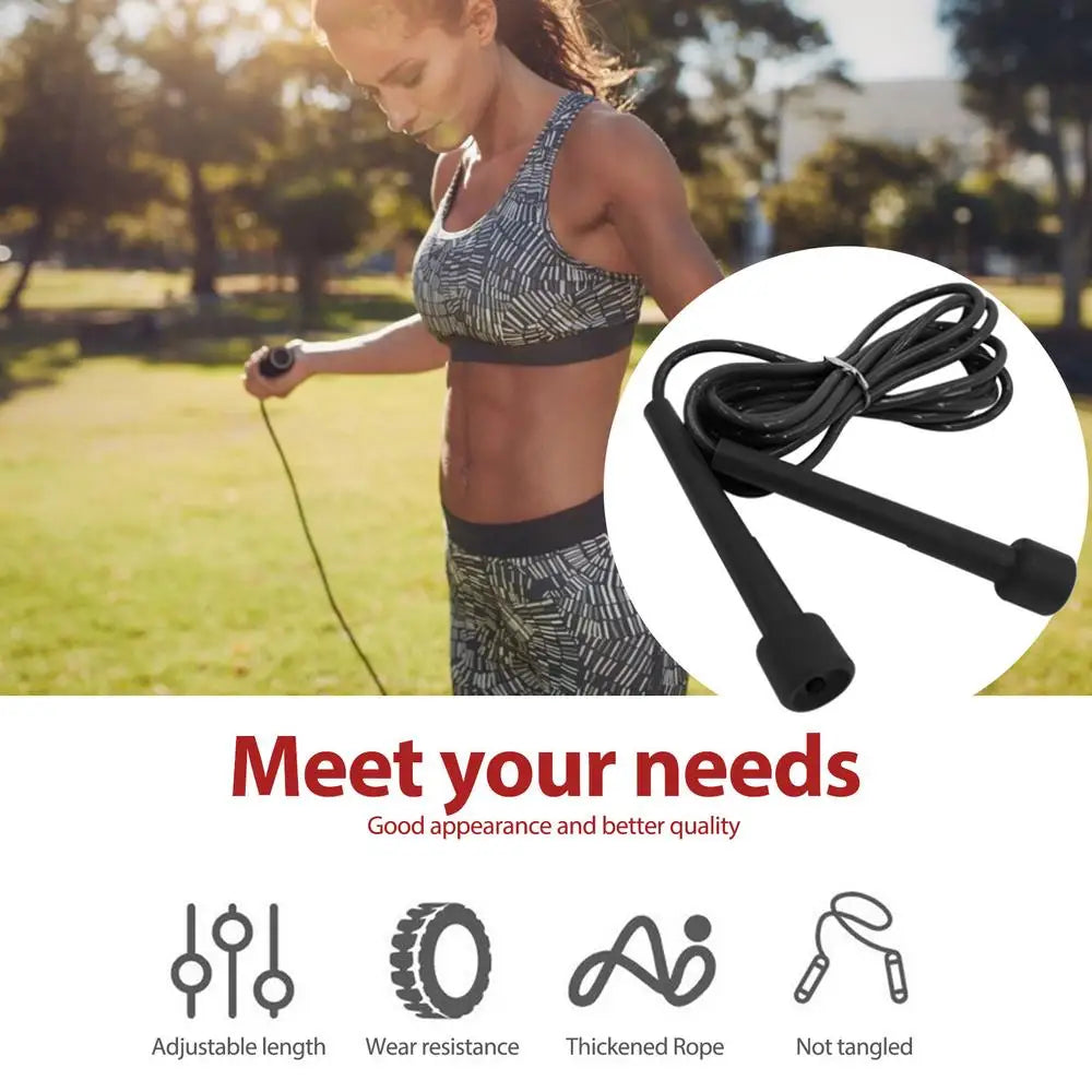 Speed Jump Rope Professional Men Women Gym PVC Jumping Skipping Rope Adjustable Fitness Equipment Muscle Boxing Training