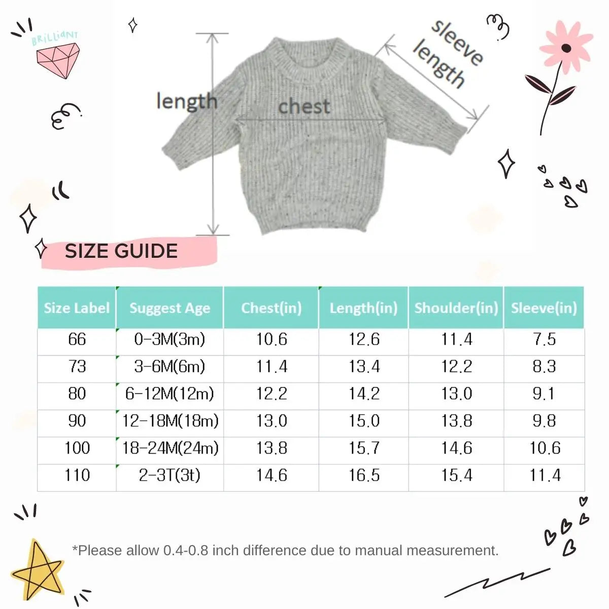 Pastel Colour Oversized Chunky Knit Baby Jumper Kids Slouchy Sweatersuit Cable Knitting Boys Girls Toddler Sweater