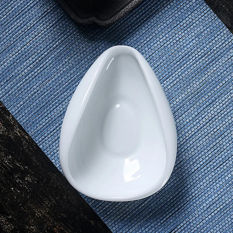 Coffee Bean Measuring Cup Ceramic Weighing Tray Coffee Powder Dosage Tray Suitable for Home Cafe Simple Coffee Tray Accessories