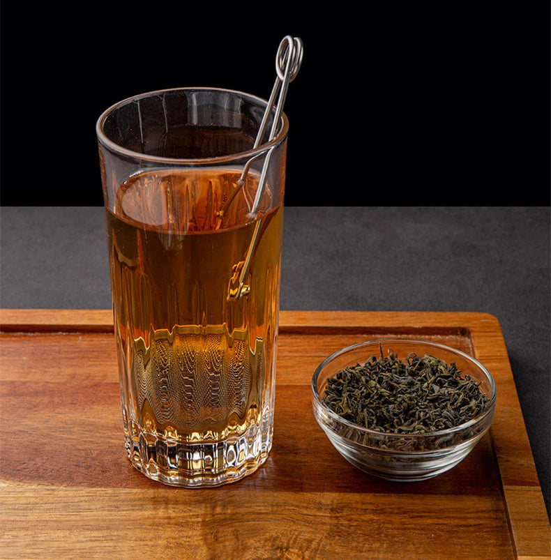 Stainless Steel Mesh Tea Infuser Cha Spice Coffee Strainer Infusor Long Handle Mug Teapot Filter Sieve Kitchen Accessories