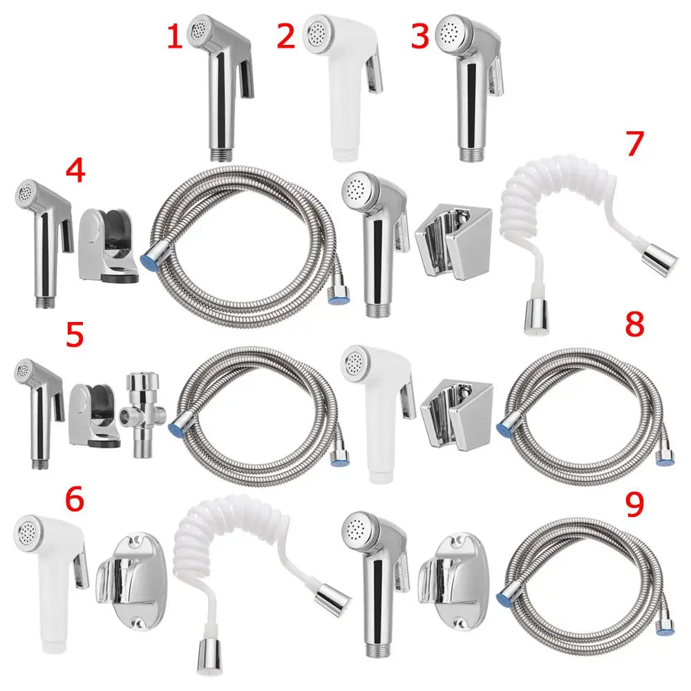 Stainless Steel Bathroom Self Cleaning Hand Sprayer Bidet Shower Toilet Bidet Sprayer Hand Bidet Faucet Shower Head