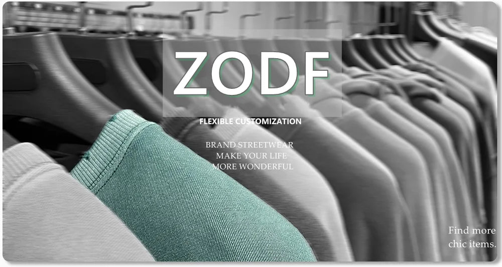 ZODF New Spring Summer Washed Cotton Solid T Shirts For Men Unisex High Street Loose Edge Oversized Noshrink T-Shirt Tee HY0465