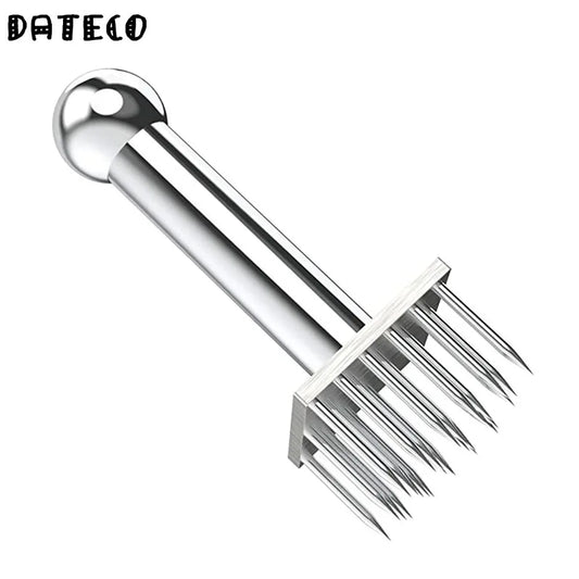 Stainless Steel Meat Needles Meat Hammer Pounders Wooden Handle Profession Meat Tenderizer For Beef Tender Steak Kitchen Tools
