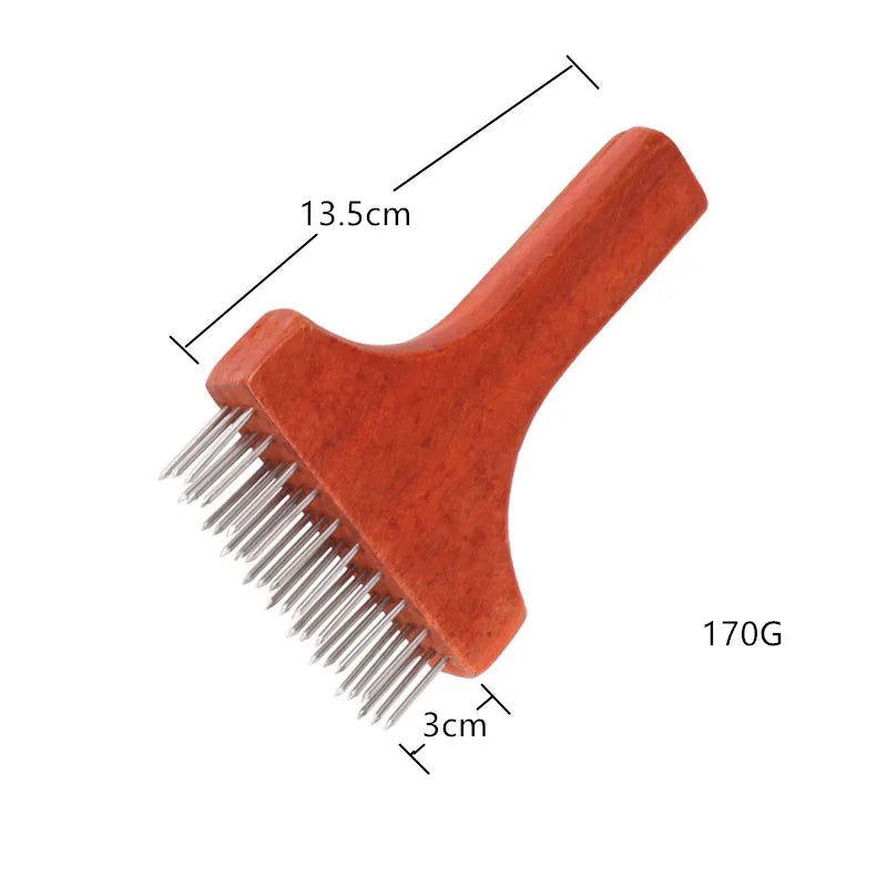 Stainless Steel Meat Needles Meat Hammer Pounders Wooden Handle Profession Meat Tenderizer For Beef Tender Steak Kitchen Tools