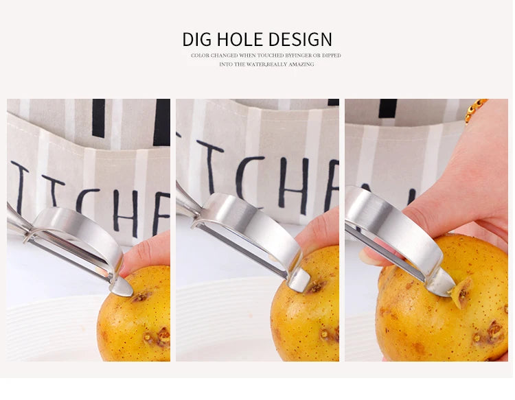 1 Pcs Multifunctional Stainless Steel Peeler Vegetable Fruit Potato Carrot Sharp Peeler Kitchen Tools Kitchen Accessories