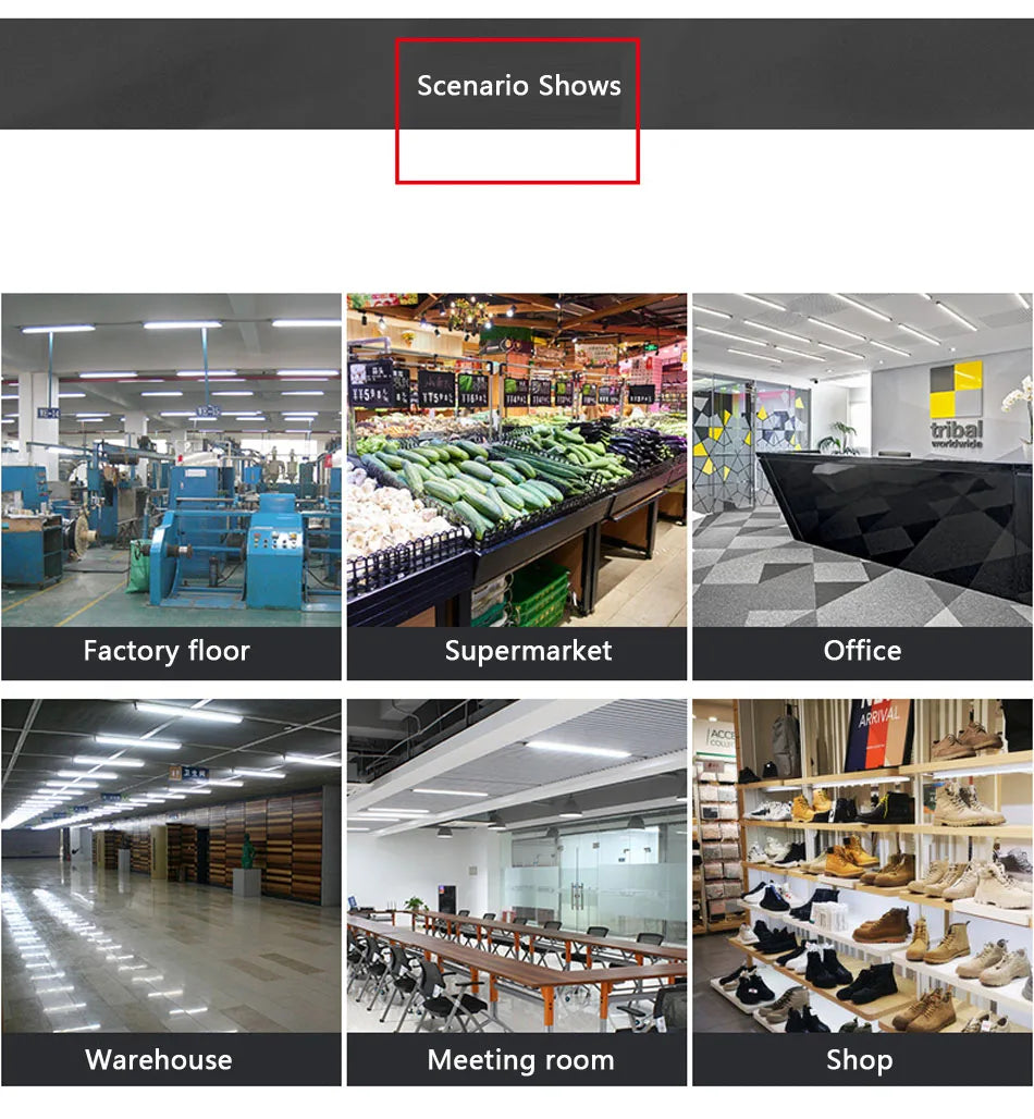 Led Tube Light 10W 30cm 20W 56cm Bar Lights Fluorescent led for Kitchen Under Cabinet Wall Lamps Home Lighting 110V 220V