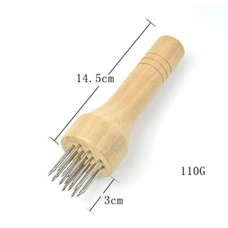 Stainless Steel Meat Needles Meat Hammer Pounders Wooden Handle Profession Meat Tenderizer For Beef Tender Steak Kitchen Tools