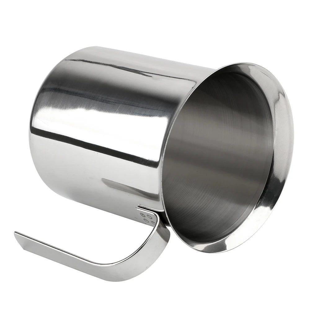 Stainless Steel Double Mesh Milk Creamer Milk Foam Mesh Coffee Foamer Manual Milk Frother Kitchen Tools 400/800ML