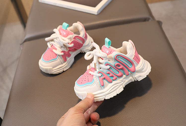 Children's Sneakers Autumn Spring Boys Breathable Sport Shoes Girls Non-slip Casual Running Sneakers Toddler First Walking Shoes